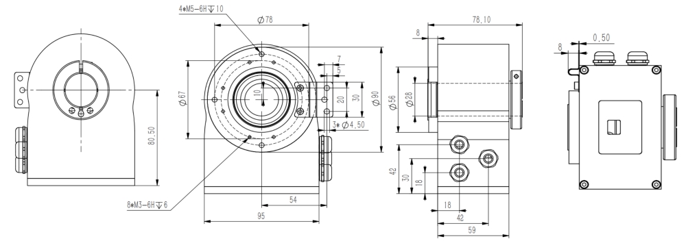 ProfiNet I/O Through Hole Absolute Industrial Encoder SAS/M90-Siwedi